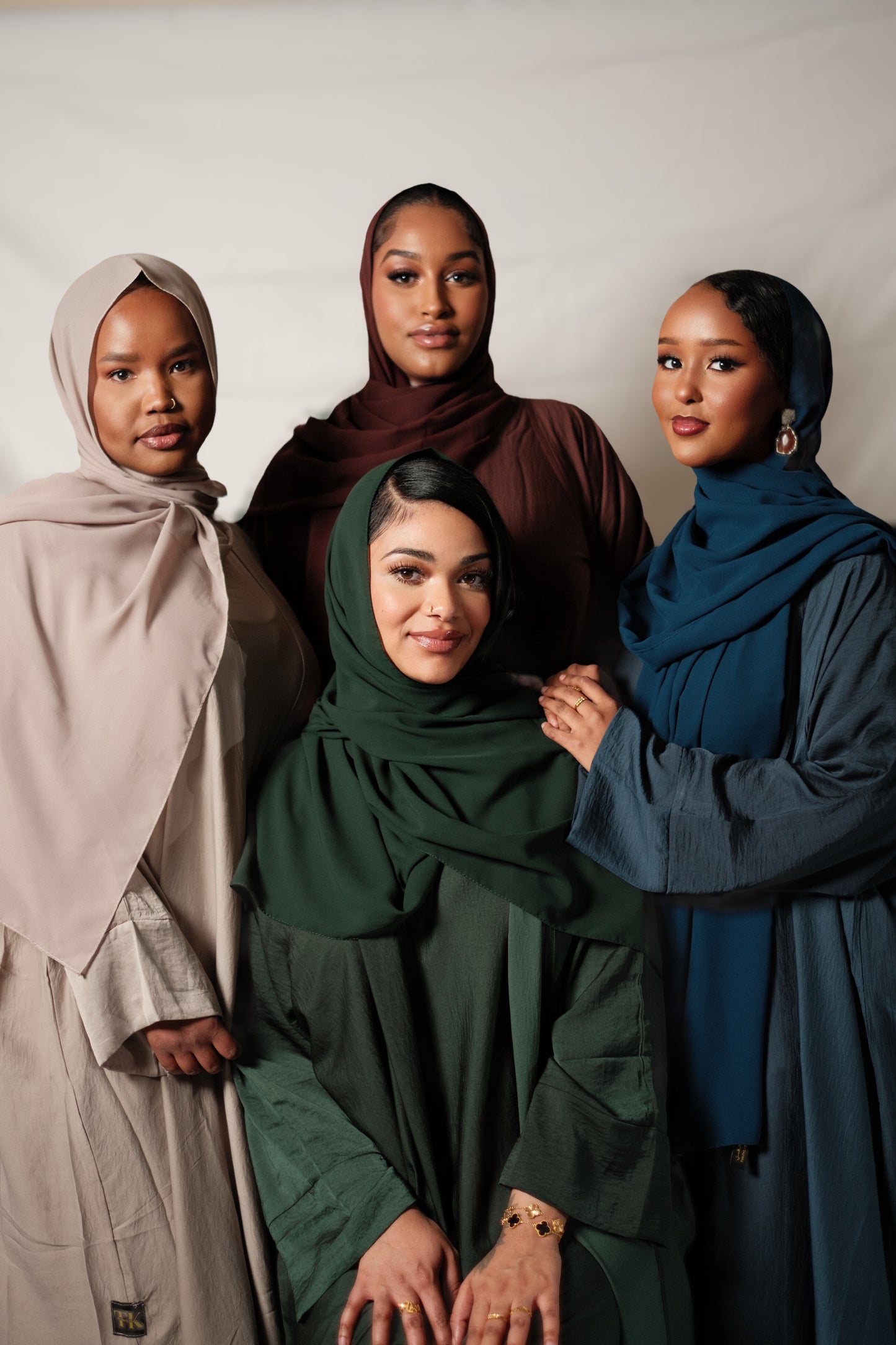 Dark Turquoise Abaya Set