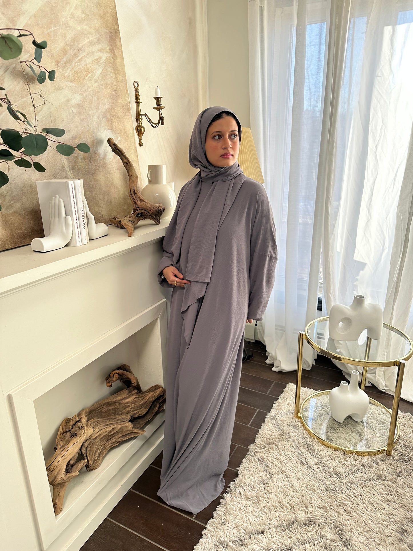 Light Grey Prayer Gown