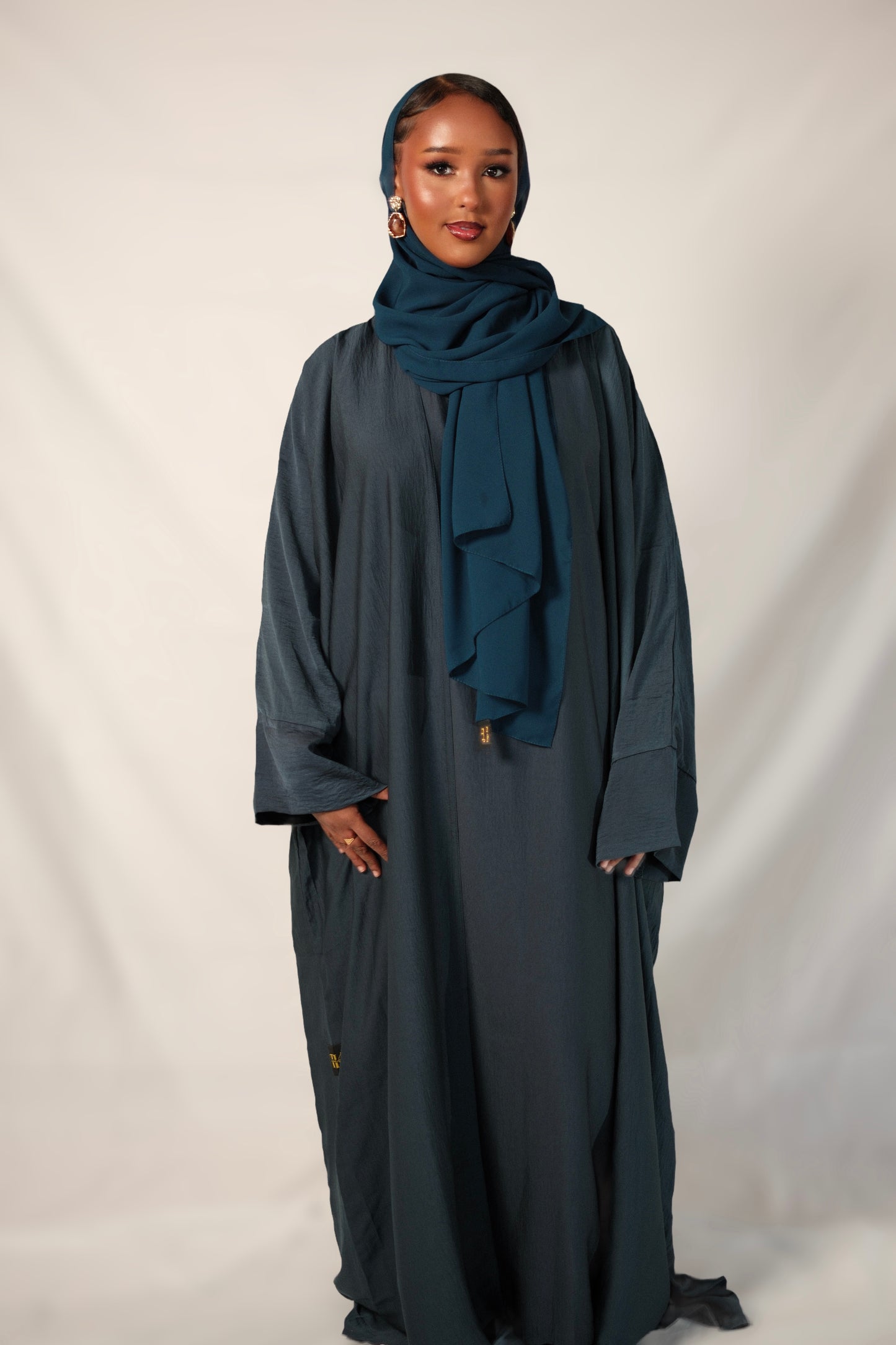 Dark Turquoise Abaya Set