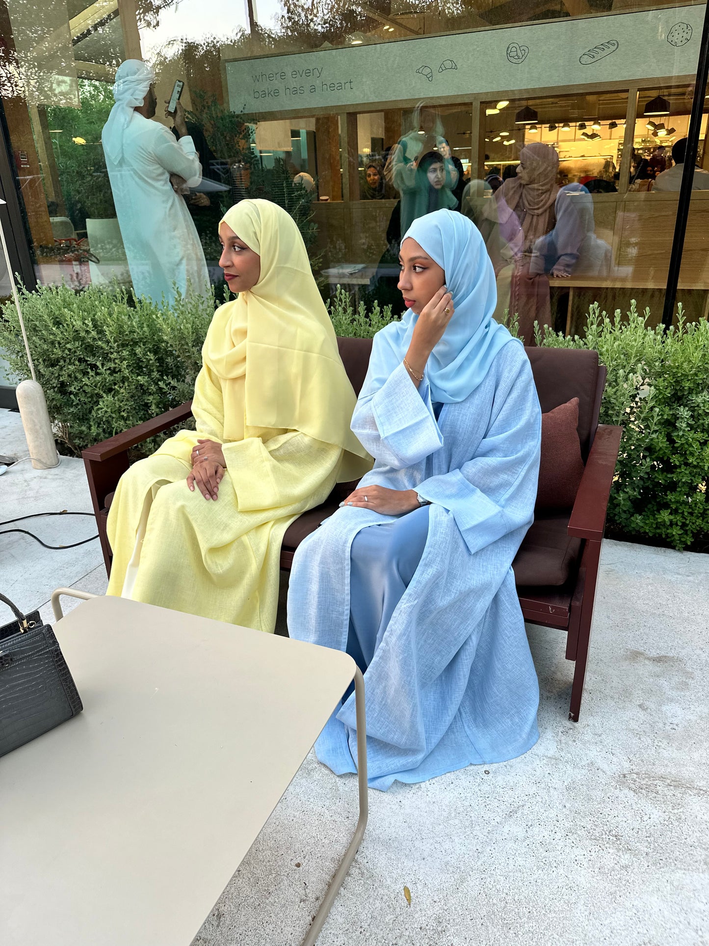 Blue Linen Abaya