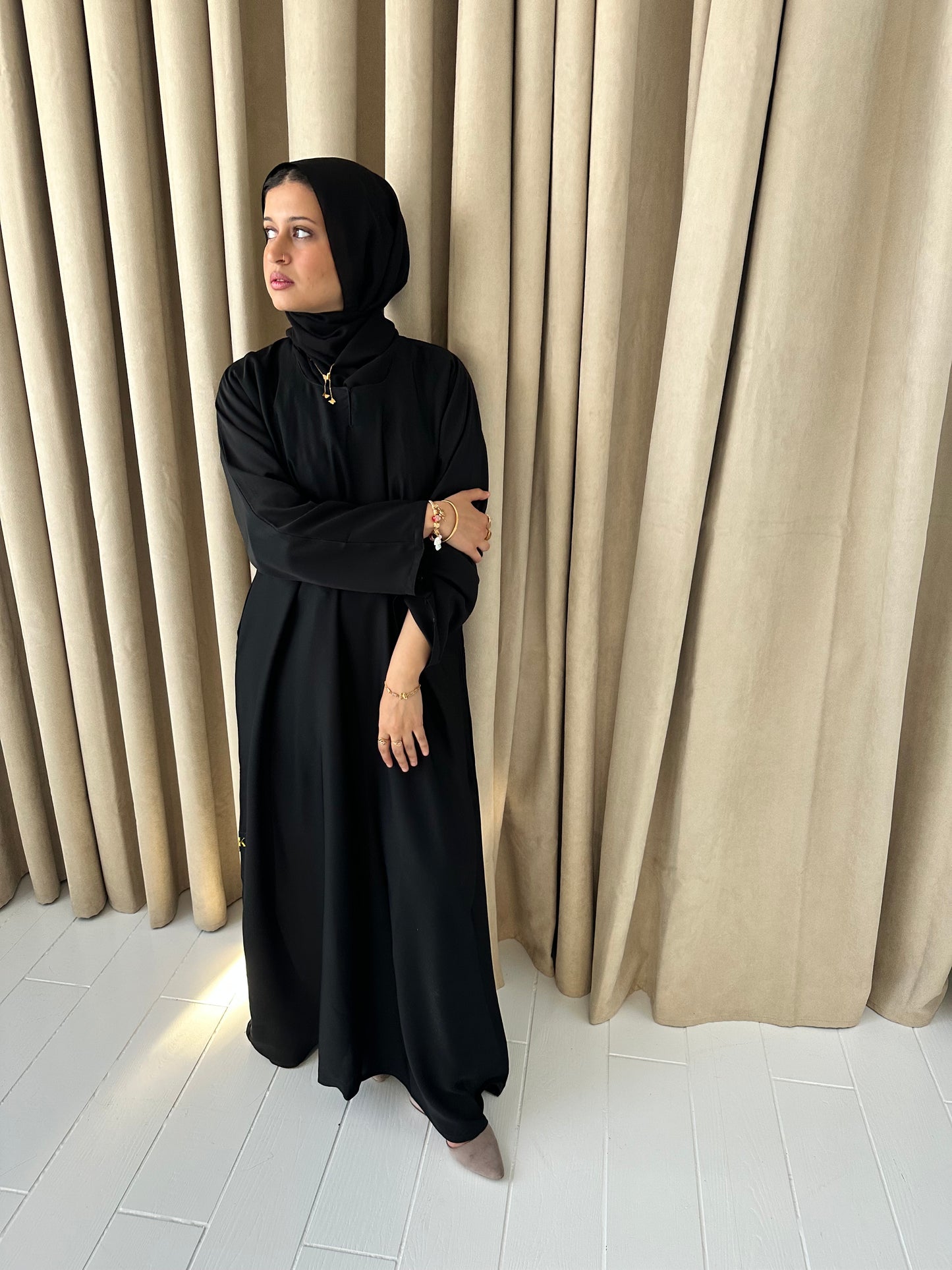 Black Closed Abaya