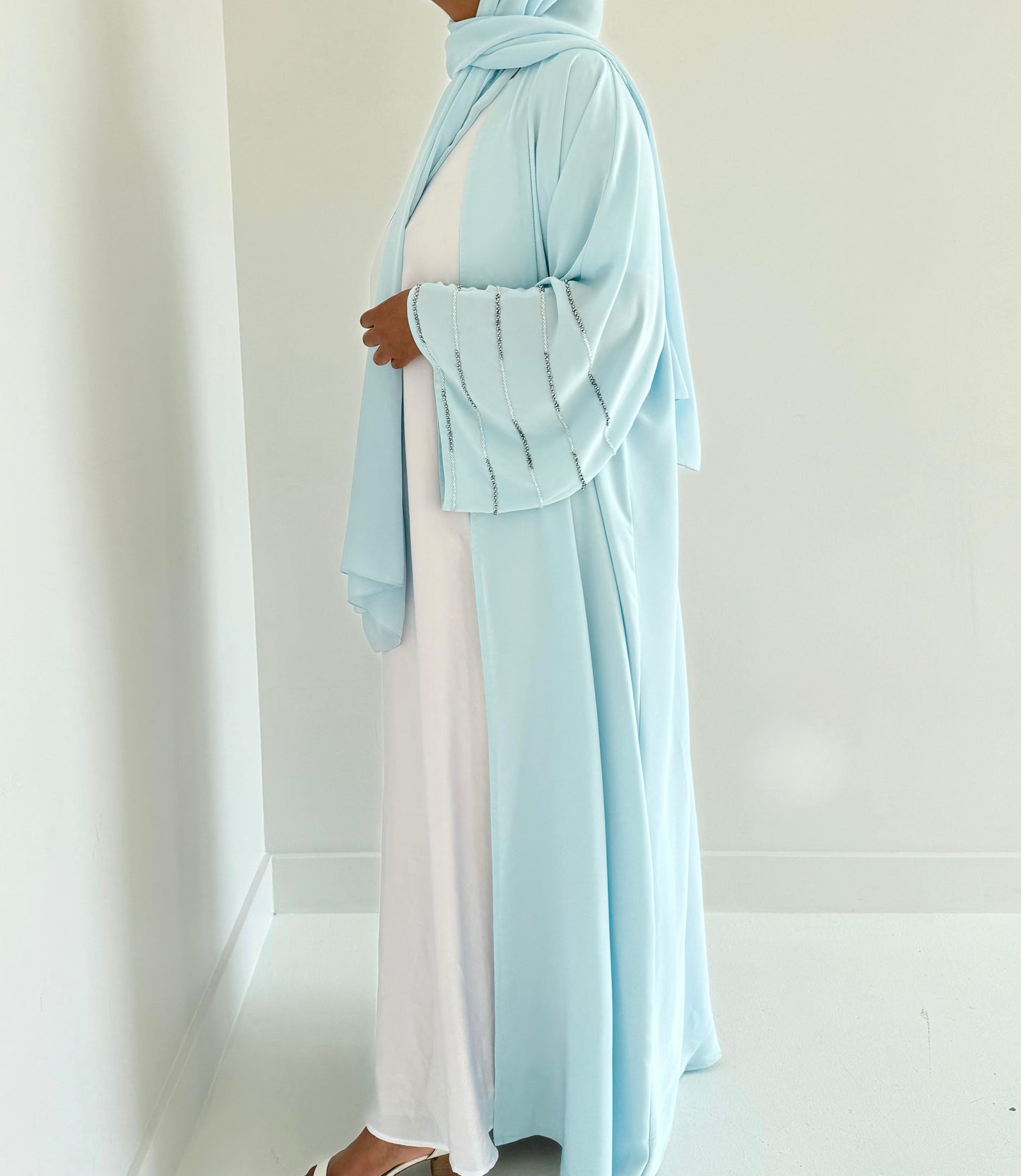 Amira Abaya in Light Blue