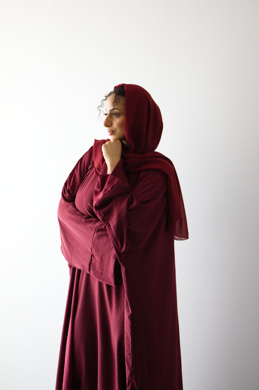 Berry Abaya Set