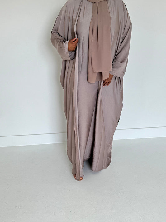 Taupe Abaya Set